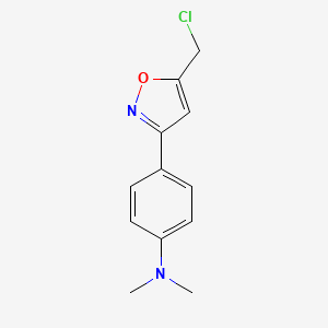 [4-(5-Chloromethyl-isoxazol-3-yl)-phenyl]-dimethyl-amine