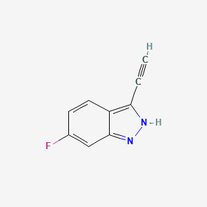 molecular formula C9H5FN2 B13883060 3-ethynyl-6-fluoro-2H-indazole 