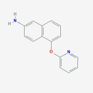 5-[(Pyridin-2-yl)oxy]naphthalen-2-amine