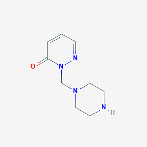 molecular formula C9H14N4O B13883103 2-(Piperazin-1-ylmethyl)pyridazin-3-one 