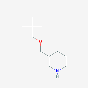 molecular formula C11H23NO B1388312 3-[(Neopentyloxy)methyl]piperidine CAS No. 883544-53-4
