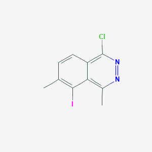 molecular formula C10H8ClIN2 B13883148 1-Chloro-5-iodo-4,6-dimethylphthalazine 