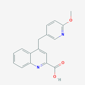 4-((6-Methoxypyridin-3-yl)methyl)quinoline-2-carboxylic acid