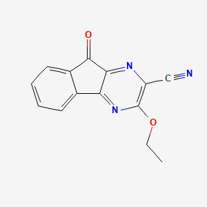 3-Ethoxy-9-oxoindeno[1,2-b]pyrazine-2-carbonitrile