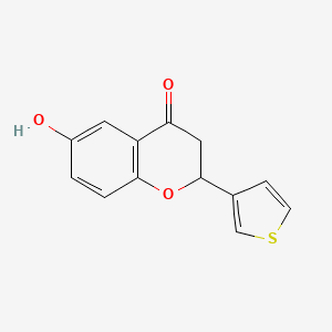 6-Hydroxy-2-thiophen-3-yl-2,3-dihydrochromen-4-one