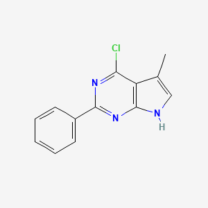 4-chloro-5-methyl-2-phenyl-7H-pyrrolo[2,3-d]pyrimidine