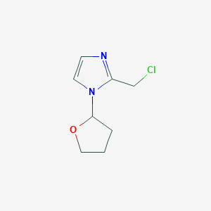 2-(Chloromethyl)-1-(oxolan-2-yl)imidazole