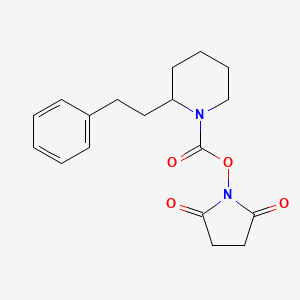 (2,5-Dioxopyrrolidin-1-yl) 2-(2-phenylethyl)piperidine-1-carboxylate