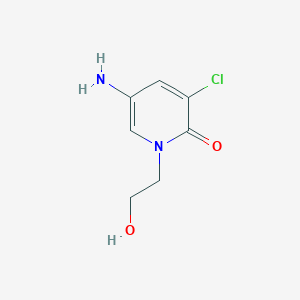 5-Amino-3-chloro-1-(2-hydroxyethyl)pyridin-2-one