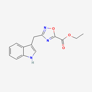 ethyl 3-(1H-indol-3-ylmethyl)-1,2,4-oxadiazole-5-carboxylate