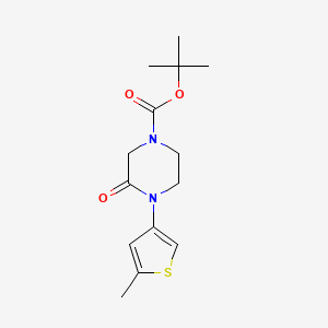 Tert-butyl 4-(5-methylthiophen-3-yl)-3-oxopiperazine-1-carboxylate