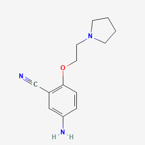 5-Amino-2-{[2-(1-pyrrolidinyl)ethyl]oxy}benzonitrile