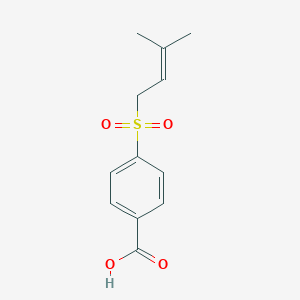 4-(3-Methylbut-2-enylsulfonyl)benzoic acid