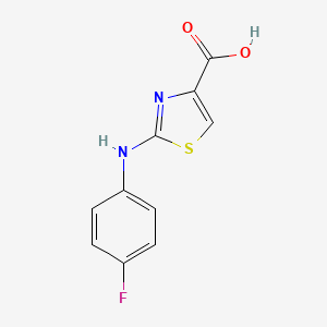 molecular formula C10H7FN2O2S B1388361 2-(4-Fluoro-phenylamino)-thiazole-4-carboxylic acid CAS No. 887405-91-6