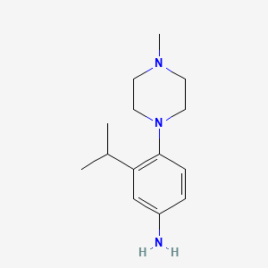 4-(4-Methylpiperazin-1-yl)-3-propan-2-ylaniline