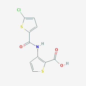 3-{[(5-Chloro-2-thienyl)carbonyl]amino}thiophene-2-carboxylic acid