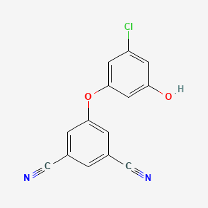 5-(3-Chloro-5-hydroxyphenoxy)benzene-1,3-dicarbonitrile