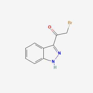 2-bromo-1-(1H-indazol-3-yl)ethanone