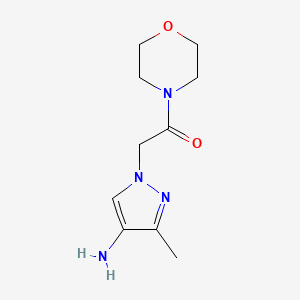 2-(4-Amino-3-methylpyrazol-1-yl)-1-morpholin-4-ylethanone