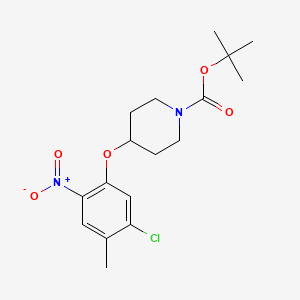 Tert-butyl 4-(5-chloro-4-methyl-2-nitrophenoxy)piperidine-1-carboxylate