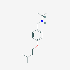 molecular formula C16H27NO B1388371 N-[4-(Isopentyloxy)benzyl]-2-butanamine CAS No. 1040692-71-4