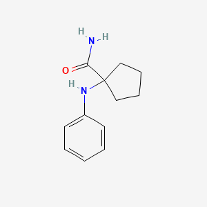 1-(Phenylamino)cyclopentanecarboxamide