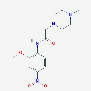 N-(2-Methoxy-4-nitrophenyl)-2-(4-methylpiperazin-1-YL)acetamide