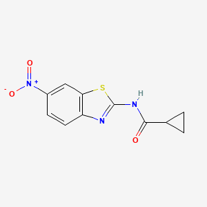 N-(6-nitro-1,3-benzothiazol-2-yl)cyclopropanecarboxamide