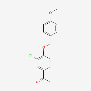 1-[3-Chloro-4-[(4-methoxyphenyl)methoxy]phenyl]ethanone