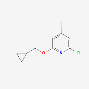 2-Chloro-6-(cyclopropylmethoxy)-4-iodopyridine