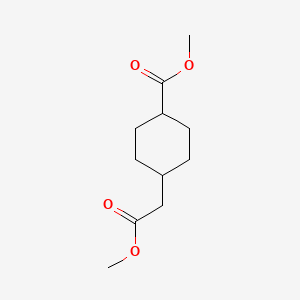 Methyl 4-(2-methoxy-2-oxoethyl)cyclohexane-1-carboxylate