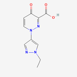 1-(1-Ethylpyrazol-4-yl)-4-oxopyridazine-3-carboxylic acid