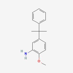 2-Methoxy-5-(2-phenylpropan-2-yl)aniline