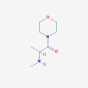 molecular formula C8H16N2O2 B1388388 2-(Methylamino)-1-(morpholin-4-yl)propan-1-one CAS No. 114079-51-5
