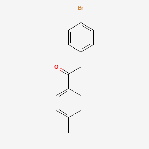 molecular formula C15H13BrO B1388397 2-(4-Bromophenyl)-1-(4-methylphenyl)ethan-1-one CAS No. 62856-20-6