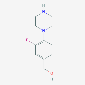 (3-Fluoro-4-piperazin-1-ylphenyl)methanol