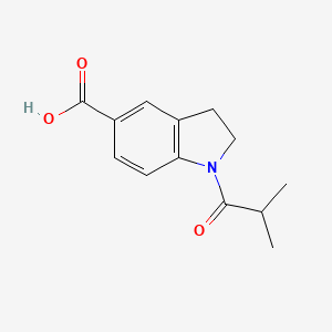 molecular formula C13H15NO3 B1388400 1-Isobutyrylindoline-5-carboxylic acid CAS No. 1051188-71-6