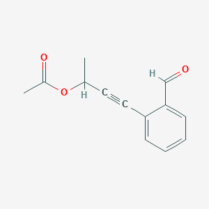 4-(2-Formylphenyl)but-3-yn-2-yl acetate