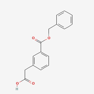 2-(3-Phenylmethoxycarbonylphenyl)acetic acid