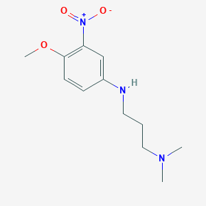 N-(4-methoxy-3-nitrophenyl)-N',N'-dimethylpropane-1,3-diamine