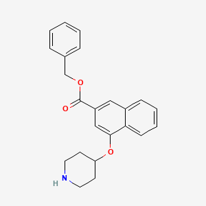 Benzyl 4-piperidin-4-yloxynaphthalene-2-carboxylate