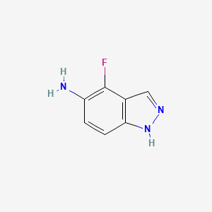 molecular formula C7H6FN3 B1388411 4-fluoro-1H-indazol-5-amine CAS No. 935250-69-4