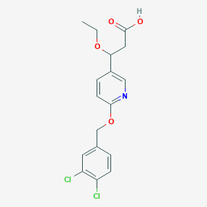 3-[6-[(3,4-Dichlorophenyl)methoxy]pyridin-3-yl]-3-ethoxypropanoic acid