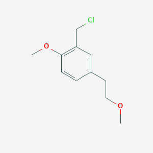 2-(Chloromethyl)-1-methoxy-4-(2-methoxyethyl)benzene