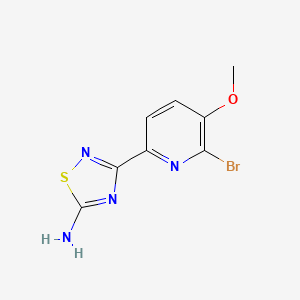 3-(6-Bromo-5-methoxypyridin-2-yl)-1,2,4-thiadiazol-5-amine