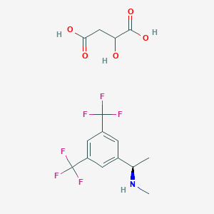B1388416 (R)-1-(3,5-Bis(trifluoromethyl)phenyl)-N-methylethanamine 2-hydroxysuccinate CAS No. 895521-36-5