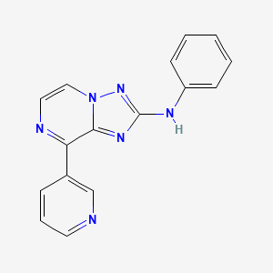 N-phenyl-8-pyridin-3-yl-[1,2,4]triazolo[1,5-a]pyrazin-2-amine