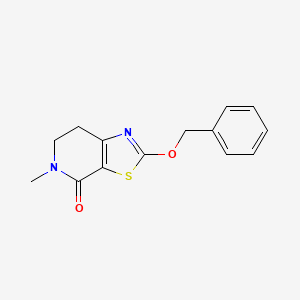 5-Methyl-2-phenylmethoxy-6,7-dihydro-[1,3]thiazolo[5,4-c]pyridin-4-one