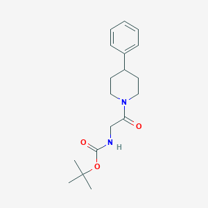 tert-butyl N-[2-oxo-2-(4-phenylpiperidin-1-yl)ethyl]carbamate