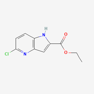 B1388421 ethyl 5-chloro-1H-pyrrolo[3,2-b]pyridine-2-carboxylate CAS No. 800401-62-1